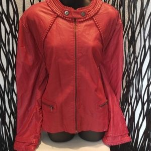 Red Ladies Sports Jacket.